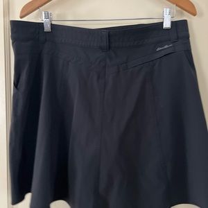 Eddie Bauer tech fabric swing skort size 14 black